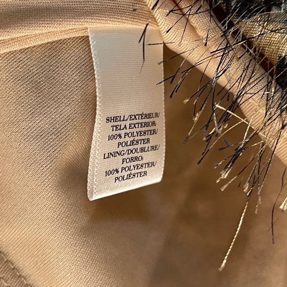 ANN TAYLOR Leopard Fuzzy/fringe sleeveless top - Picture 11 of 11